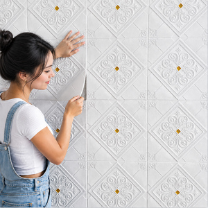 Adesivi Murali 3D Rimovibili con <span class=keywords><strong>Forte</strong></span> Adesione, Facile Installazione, Stile Floreale Europeo, Lavabili, Ecologici, Decorazione <span class=keywords><strong>per</strong></span> la Casa - Product Image 1