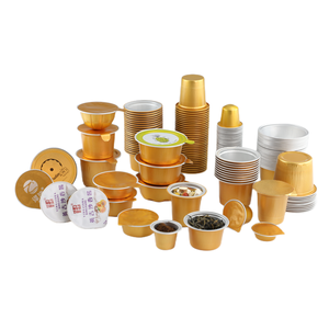 Capsule de café <span class=keywords><strong>Nespresso</strong></span> jetable de qualité alimentaire de 37 mm avec couvercle en aluminium argenté - Product Image 2