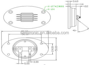 HiFi fièvre ruban en aluminium <span class=keywords><strong>Twitter</strong></span> haut-parleur ceinture triple diaphragme haut-parleur ruban Tweeter AMT40-04 - Product Image 6