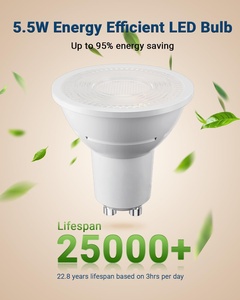 <span class=keywords><strong>Ampoule</strong></span> <span class=keywords><strong>LED</strong></span> FLINT certifiée dimmable <span class=keywords><strong>GU10</strong></span> AC120V 5,5W 3000K <span class=keywords><strong>Blanc</strong></span> <span class=keywords><strong>Chaud</strong></span> 500 Lumens 40° Faisceau Large pour Éclairage Encastré sur Rail Cuisine - Product Image 5
