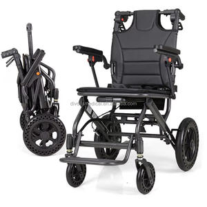 Silla de Ruedas Manual de Aleación de Aluminio Plegable, Ultraligera, Portátil, para Viajes, en Oferta - Product Image 1