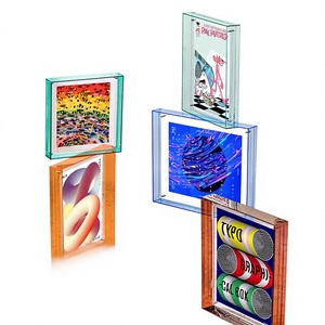Cornice Fotografica Rettangolare in Acrilico Trasparente Bifacciale con Stampa Gratuita di <span class=keywords><strong>Foto</strong></span> e Poster; Design Creativo da Appendere a Parete - Product Image 1
