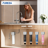 Système de filtration d'eau sous évier PUREZA NSF, capacité d'ultrafiltration 0,01 mm, réduction du chlore pour l'eau potable à domicile