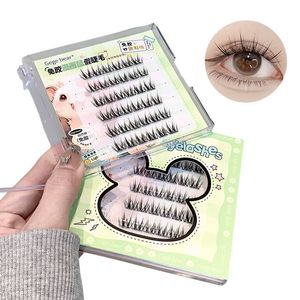 Pestañas Postizas 3D Hechas a Mano Sin Pegamento, Mixtas, Sin Raíz, Naturales, Individuales, de Larga Duración, Ajuste Seguro y Cómodo - Product Image 1