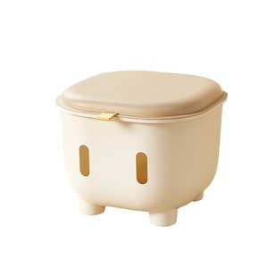 HeDou Childrens Storage Stool Rectangle Green Brown Pink Toy Organizer Standing Type Home Use - Product Image 5