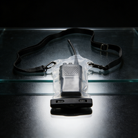 Talkie-walkie polyvalent avec étui étanche, microphone dynamique en plastique, communication filaire pour salles de conférence