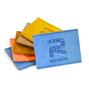 Custom Embossed Leather <b>Labels</b> Rectangle Shape Multi Color PU Material <b>for</b> Bags Garment Tags - Product Image 5