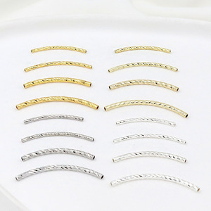 Tubo hueco chapado en cobre, oro y plata para hacer pulseras, accesorios de joyería con forma de cadena D59 - Product Image 1