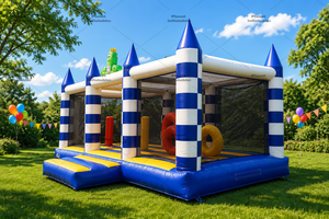 Château gonflable commercial pour enfants, parcours d'obstacles extérieur, aire de jeux pour <span class=keywords><strong>location</strong></span> événementielle - Product Image 5