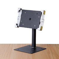 Support de tablette antivol en métal compatible iPad 7-10,5 pouces avec verrouillage, pour écran tactile de machine de point de vente, rotation universelle à 360 degrés