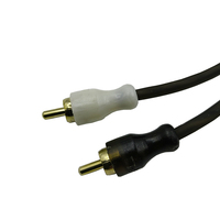 2 erkek 2 erkek RCA erkek araç ses RCA kablosu bölünmüş Y kablo tel