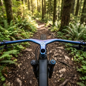 <span class=keywords><strong>Manillar</strong></span> Integrado de Carbono para Bicicleta de Montaña <span class=keywords><strong>TOSEEK</strong></span>, Ancho de 660/800 mm -17 °   Tubo de dirección Rise de 28,6 mm con luz que cambia de color para exteriores, 285 g - Product Image 1