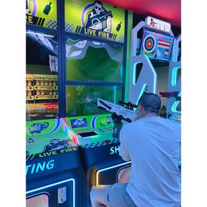 Machine d'arcade de tir à monnayeur pour 2 joueurs, pour enfants, avec jeu de boxe en anglais, pour lieux de divertissement - Product Image 1