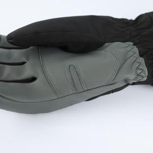 Guante térmico de dedo completo Guantes impermeables de cuero de cabra Guantes de invierno para snowboard Pantalla táctil - Product Image 2
