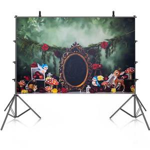 Bébé 1er <span class=keywords><strong>anniversaire</strong></span> fête décors pour fille gâteau Smash photographie photographique princesse arrière-plans pour Photos Studio accessoires - Product Image 6