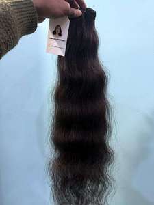 Extensions de cheveux humains 100 % naturels de qualité supérieure, longues, ondulées, vierges, non traitées, pour la fabrication de perruques, le coiffage en salon et la beauté - Product Image 5