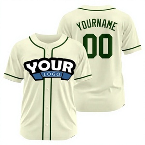Camiseta de béisbol personalizada con nombre y número, estampado sublimado, unisex, para adultos, manga corta, absorbe la humedad, transpirable, talla grande - Product Image 1
