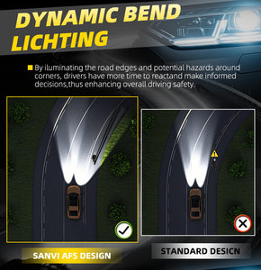 Lente de Proyector Bi-LED Sanvi AF02 <span class=keywords><strong>Afs</strong></span> de 16v 5500k y 3.0 Pulgadas para Luces Delanteras de Automóvil de Luz Alta y Baja - Product Image 5