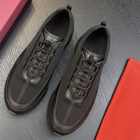 Baskets de skate rétro pour hommes, style de luxe de créateur, originales, en cuir véritable pleine fleur de vache, à lacets, pour affaires et loisirs