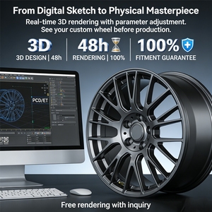 Jantes forgées de luxe multi-rayons 5x114.3 RE9, cinquième génération, en alliage d'aluminium 3D, style VIP personnalisé, 21 et 22 pouces - Product Image 5