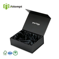 Boîte cadeau imperméable faite à la main, boîtes rigides avec lamination mate, emballage à fermeture magnétique, insert doublé de satin pour crème pour les yeux