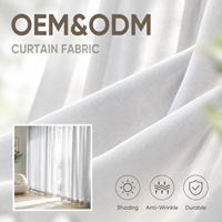 Tissu de rideau ColorTex OEM ODM en voile fin 100% polyester à diffusion de lumière pour fenêtre en baie