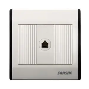 Sanshe lâmpada de parede elétrica, alta qualidade, S-U3.0 series 86mm * 86mm, interruptores de tomada elétrica h & m