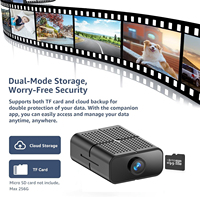 Mini caméra de sécurité intelligente enregistrant l'audio et la vidéo avec vision nocturne 1080P pour la sécurité intérieure à domicile