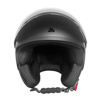 Casque de moto léger, personnalisé, anti-buée, en ABS, course moto, intelligent, noir, rétro, vintage, demi-face ouvert