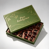 Boîte de chocolat, de noix et de bonbons personnalisée, standard, longue, rectangulaire, avec couvercle et base, emballage de qualité supérieure, boîte cadeau, fabrication directe