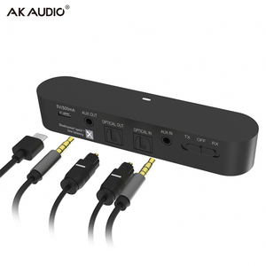 <span class=keywords><strong>Amazon</strong></span> hot sale 2 in1 <span class=keywords><strong>Bluetooth</strong></span> Transmitter Receiver Optical Fiber/3.5mm/RCA Aux Wireless Audio Adapter for home use - Product Image 1