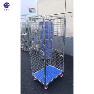 Premium materiaal draadgaas zacht staal Q235 afneembare 4-zijdige rolwagen voor wasgoed - Product Image 5