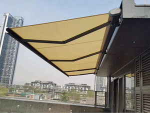 Bán buôn ngoài trời Heavy-Duty dù để che nắng gấp cánh tay mái hiên động cơ nhôm có thể thu vào mái hiên - Product Image 4