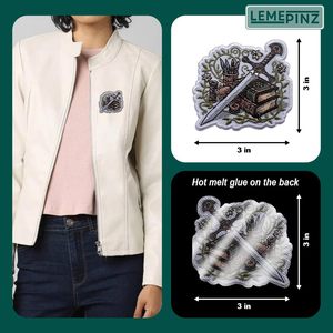 แพทช์ปักลายแฟนตาซีแบบรีดติด สำหรับกระเป๋าและเสื้อผ้า - Product Image 4