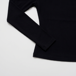 Maglietta da <span class=keywords><strong>donna</strong></span> monospalla a manica lunga con scollo asimmetrico, vestibilità slim, <span class=keywords><strong>nera</strong></span>, casual, alla moda, tinta unita, traspirante - Product Image 5