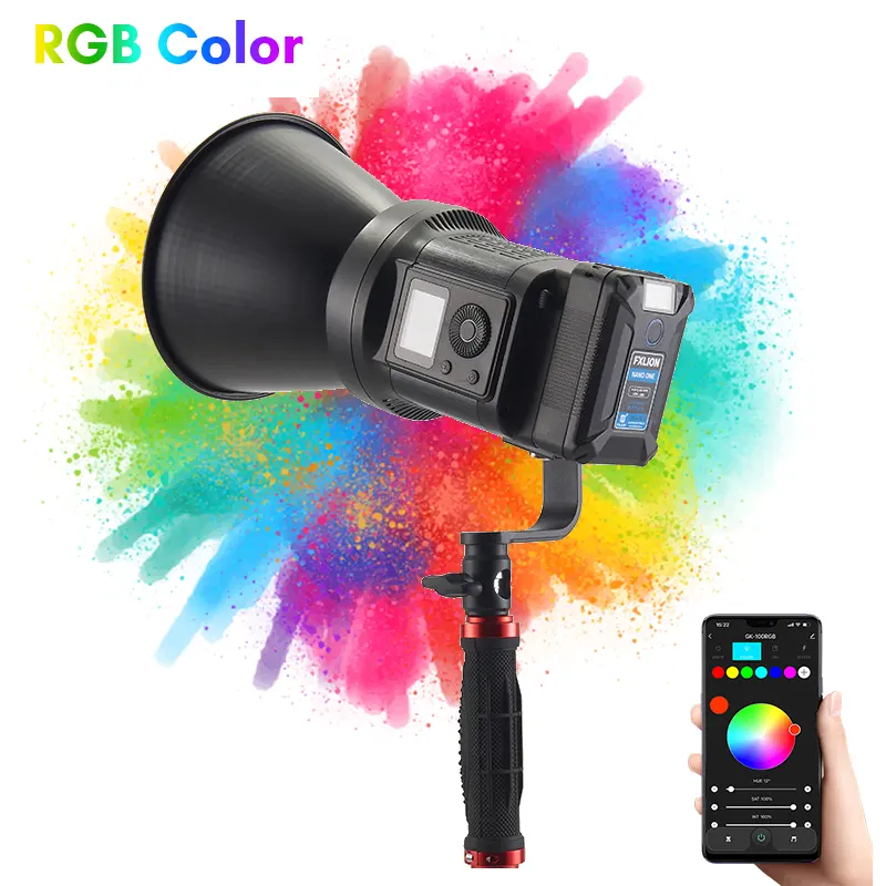 TOLIFO SK-135VR SK-135FR RGB LEDCOBハンドヘルド20FXエフェクトAPPコントロールビデオライトビデオ写真スタジオフィルム撮影用