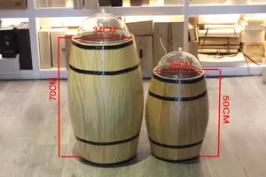 Barril grande de madera para almacenamiento, barril de vino, venta al por mayor