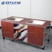 Équipement de banquet d'hôtel XINGPAI table de buffet oblongue buffet pliable moderne table centrale de restauration à Dubaï