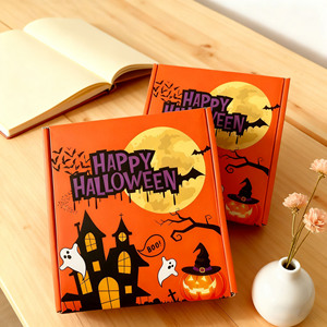 Rung cảm Halloween nằm ngoài bảng xếp hạng Hộp máy bay lượn sóng theo chủ đề này thật tuyệt vời, thiết kế bí ngô và ma rất phong cách. - Product Image 2