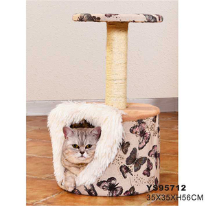 Bonne Qualité Jouet Animaux En Peluche Tissu <span class=keywords><strong>Arbre</strong></span> <span class=keywords><strong>à</strong></span> <span class=keywords><strong>Chat</strong></span> Griffoir - Product Image 3