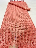 Dernière dentelle africaine en guipure, dentelle brodée, dentelle soluble à l'eau avec pierres