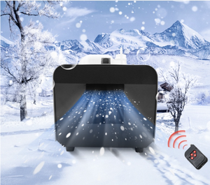 High Power White Snow Effect Maker Aluminum Alloy Body <b>Remote</b> Control European <b>Plug</b> Wide Voltage Electric Driven for Stage Party - Product Image 2