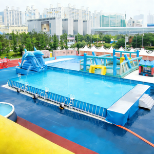 <span class=keywords><strong>Piscina</strong></span> Elevada con Marco Rectangular de Metal Grande para Niños y Adultos, Parque Acuático al Aire Libre y Accesorios - Product Image 2