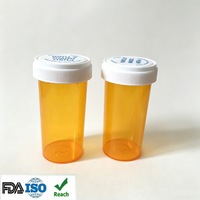 Nuevas Tapas de Plástico a Prueba de Niños para Cilindros de Medicamentos Farmacéuticos Rx de 6-60 Dram, 16 oz, Frascos de PP