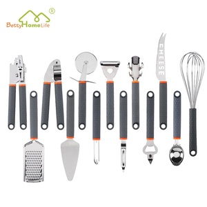 Vendita calda 13 pezzi di utensili in plastica in acciaio inox Set gadget da cucina intelligente per la casa e la cucina utensili da cucina - Product Image 5