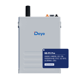 แบตเตอรี่โซลาร์เซลล์ Deye SE-F5 Pro LiFePO4 51.2V 100Ah 5KW 5.12kWh ชุดแบตเตอรี่ระบบโซลาร์เซลล์ แบตเตอรี่ลิเธียม - Product Image 6