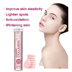 Comprimés effervescents de collagène à marque privée OEM, peptides de collagène, produits de beauté, suppléments de vitamine C pour éclaircir la peau - Product Image 3