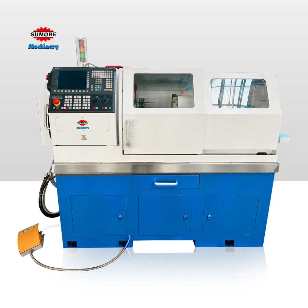 Sumore sp2128 giường phẳng CNC Lathe Kinh Tế 280 mét Swing trên giường nhỏ CNC Lathe máy