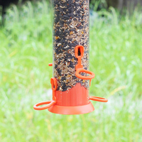 Mangeoire automatique en métal pour oiseaux Mangeoire à noix suspendue pour oiseaux sauvages Mangeoire à oiseaux suspendue pour jardin extérieur
