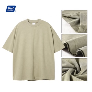 Camisetas de <span class=keywords><strong>Cuello</strong></span> Redondo para <span class=keywords><strong>Hombre</strong></span>, Camiseta Oversize 100% Algodón, Camiseta de Alta Calidad con Personalización - Product Image 3